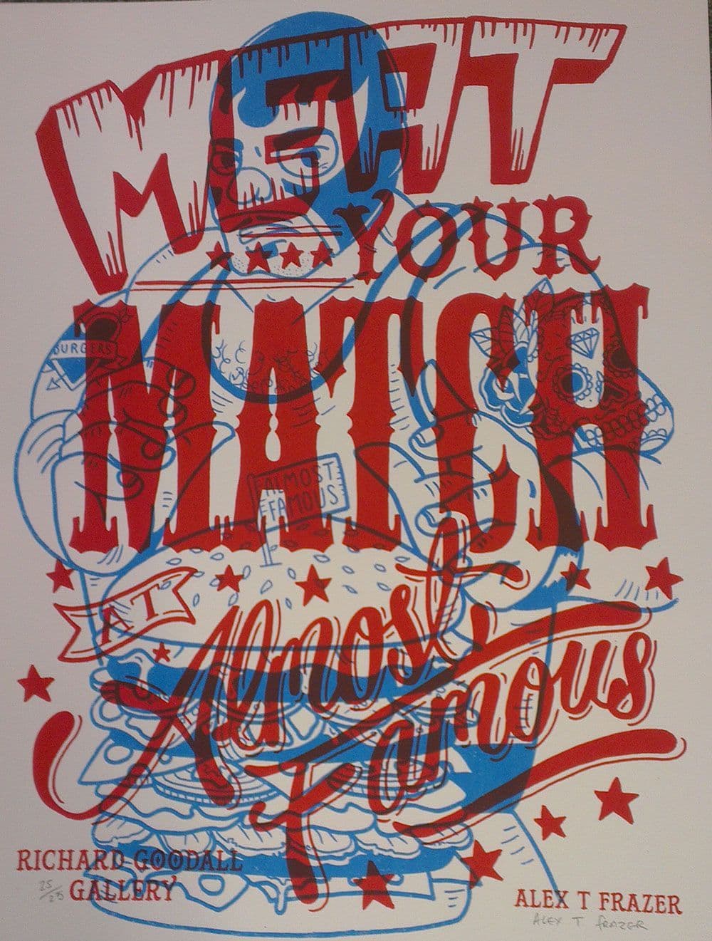 Almost Famous Luchador Blue Red