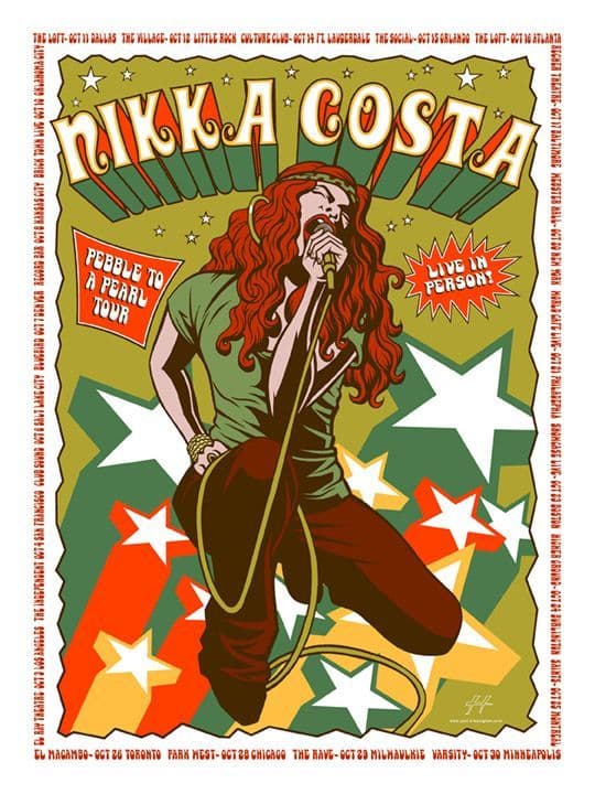 Nikka Costa 2008 USA Tour Poster