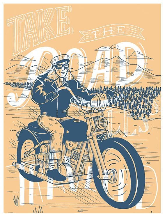 Road Less Traveled Art Print 2015