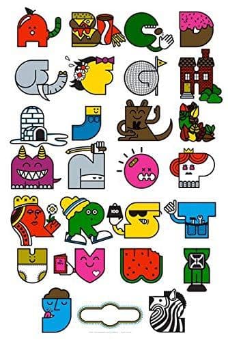 Alphabet Poster Cream Edition