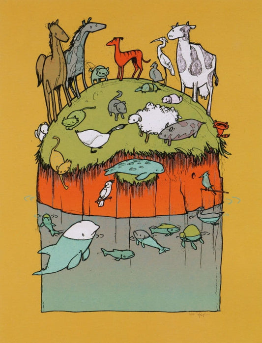 Animals of Prince Edward Island Art Print 2006