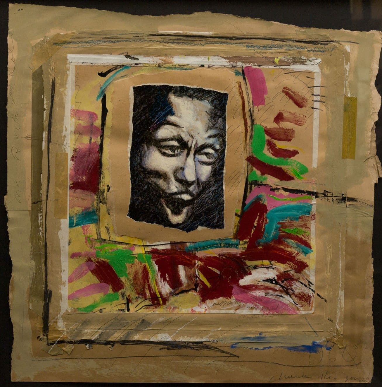 DAVID OXTOBY #2 Chuck Berry Painting Framed