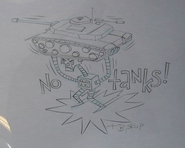 Deathbot No Tanks Original Sketch