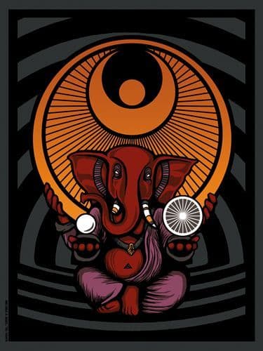 Ganesh - Screens N Spokes Art Print 2008
