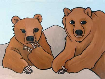 Grizzly Bears Painting 2007
