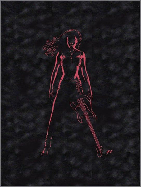 Guitar Haus Art Print 2008 Black Velvet