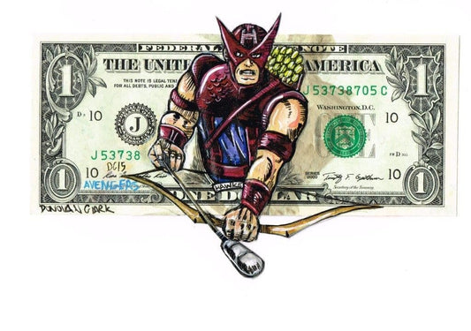 Hawkeye - Avengers Money Art