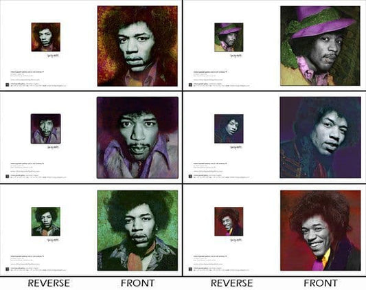 Jimi Hendrix Colour Greeting Card Set