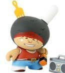 Kidrobot 3" Dunny French Series Tizieu Afro White