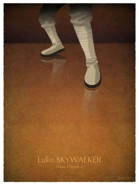 Luke Skywalker - Dune Piercer 2 - Star Wars Movie Poster