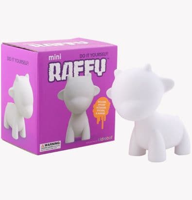 MUNNYWORLD mini RAFFY 4 Inch White Edition