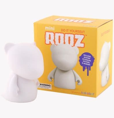 MUNNYWORLD mini ROOZ 4 Inch White Edition