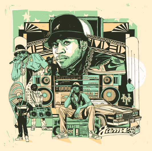 Radio James Art Print 2018 Green