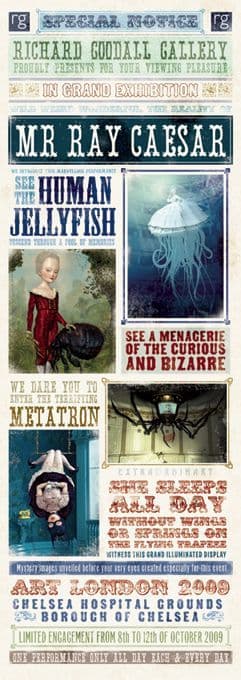 Ray Caesar Art London Signed Poster