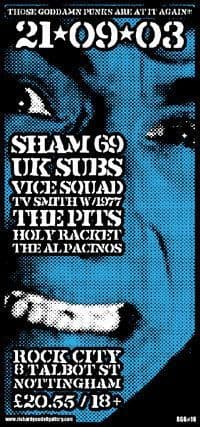 Sham 69 21/9/03