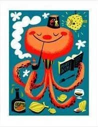 Squiddles Shriner Octopus Gama Go Print