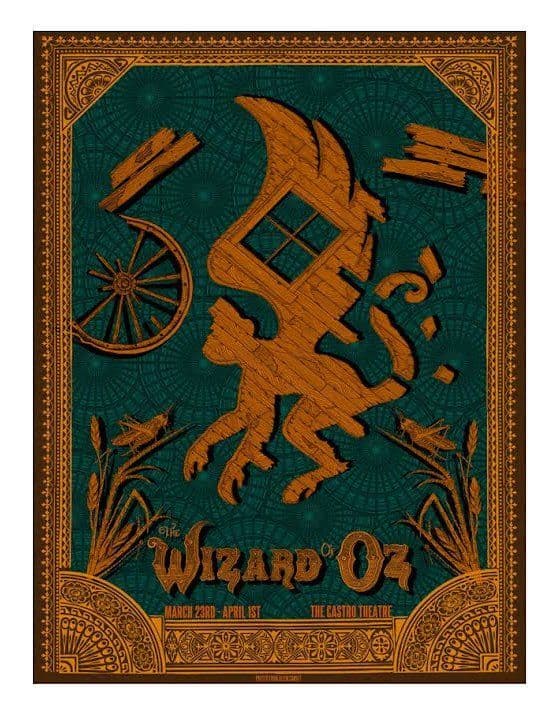 The Wizard Of Oz Movie Poster - Monkey - Emerald Edition