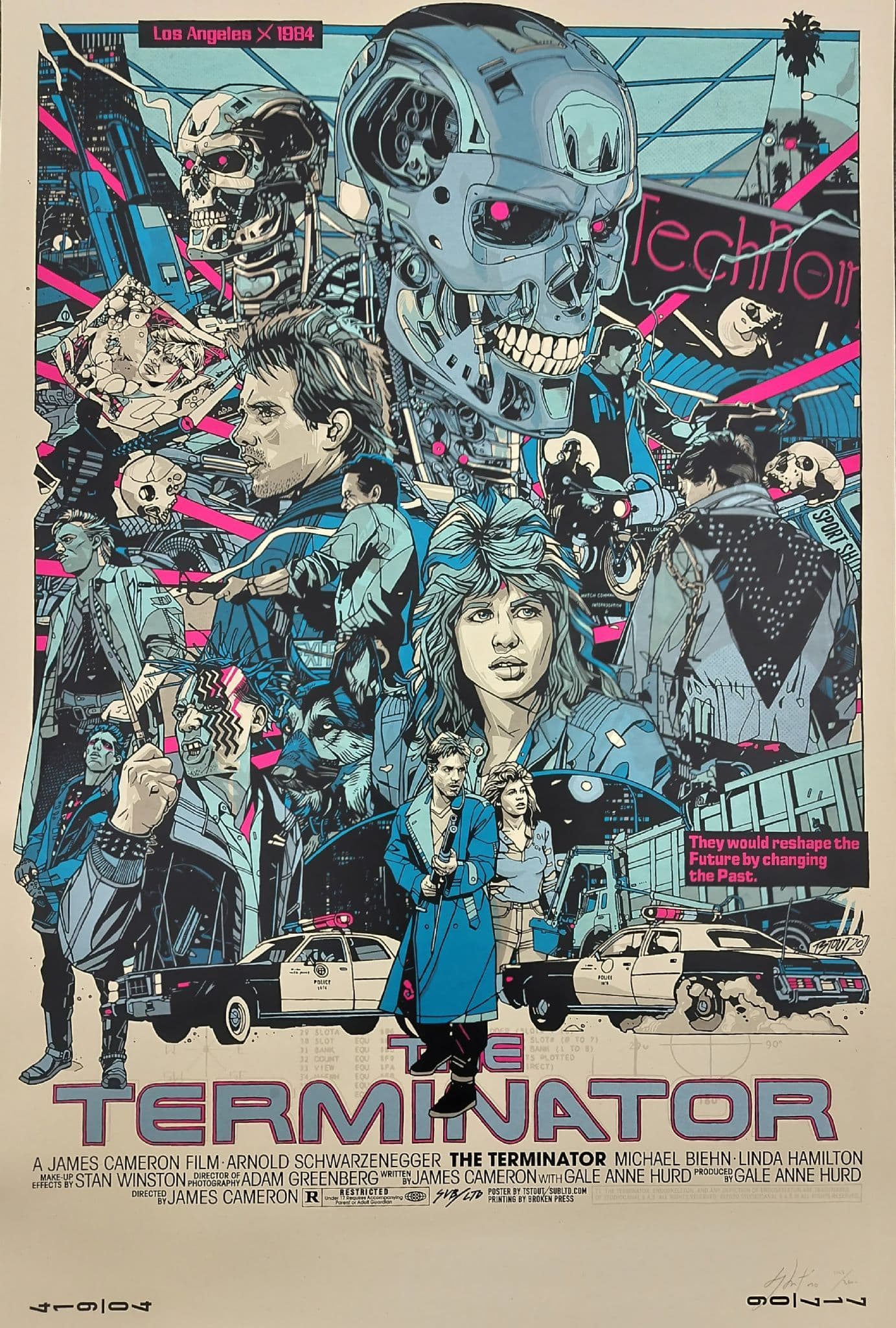 Tyler Stout The Terminator Silkscreen Print