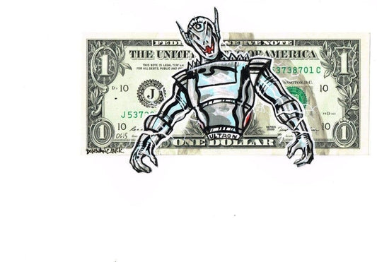 Ultron - Avengers Money Art by Donovan Clark