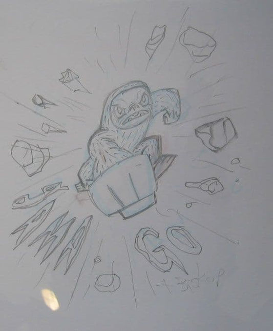 Yeti Smash Original Sketch